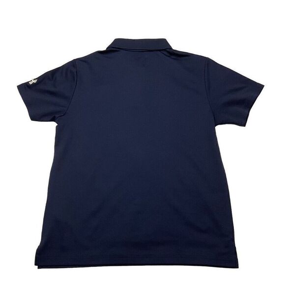 Under Armour Heat Gear Polo Shirt Youth Large Navy Loose Fit "Irish" Logo‎ - Picture 2 of 7